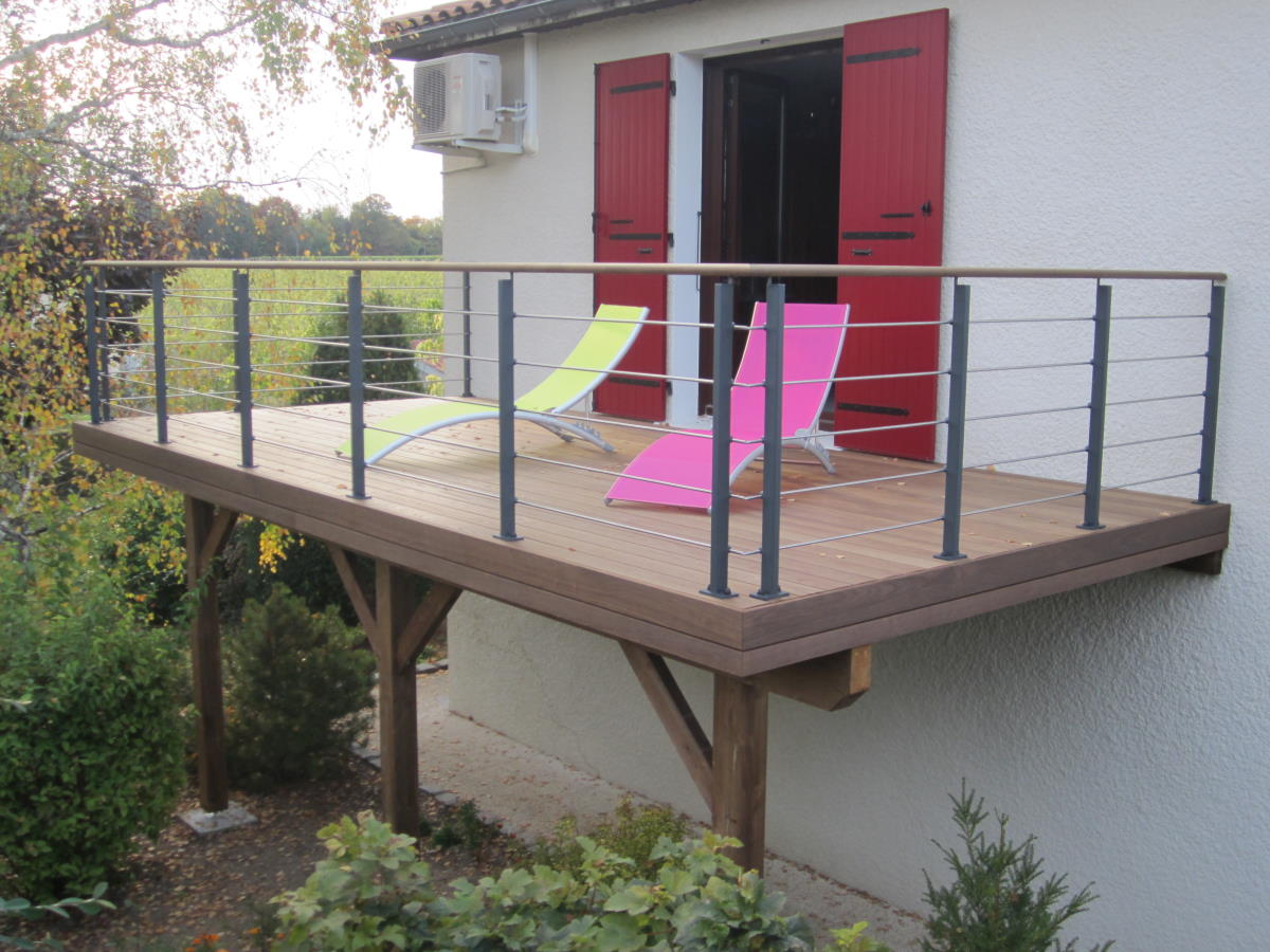 Terrasse bois sur pilotis