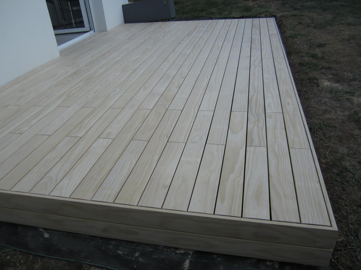 Terrasse bois sans vis