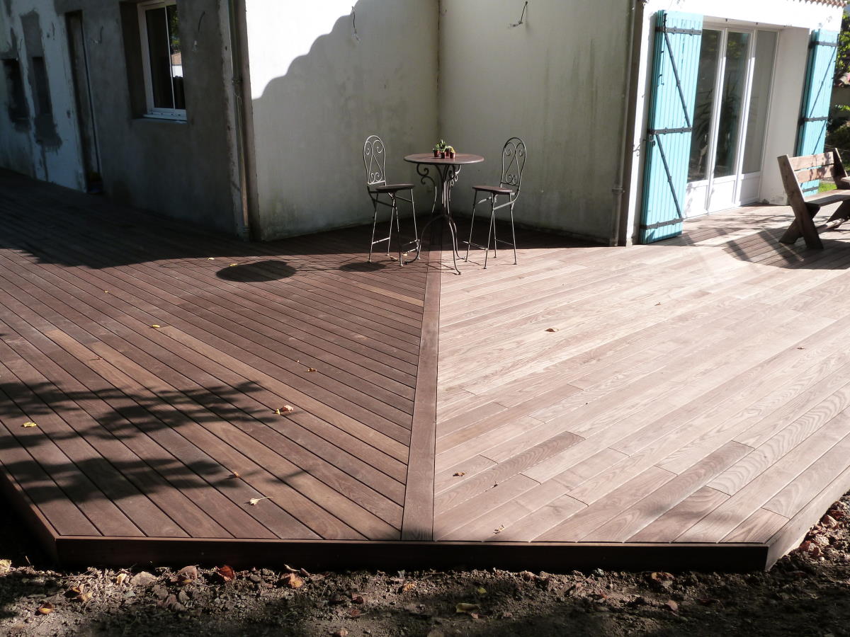 2 sens de pose des lames pour cette terrasse
